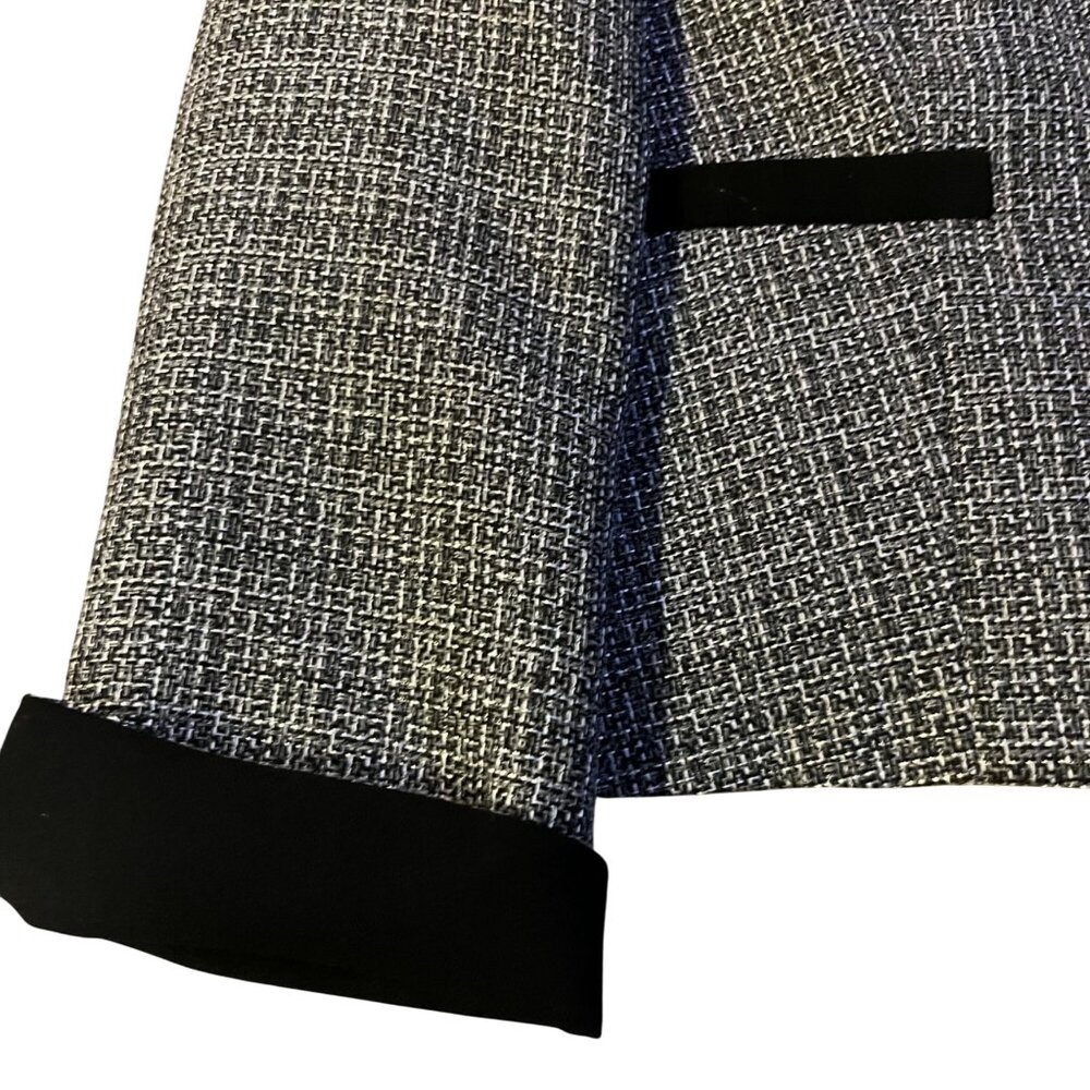 Evan-Picone Blazer Jacket Womens 12P Used Gray Black Trim Lined Petite - Picture 12 of 16